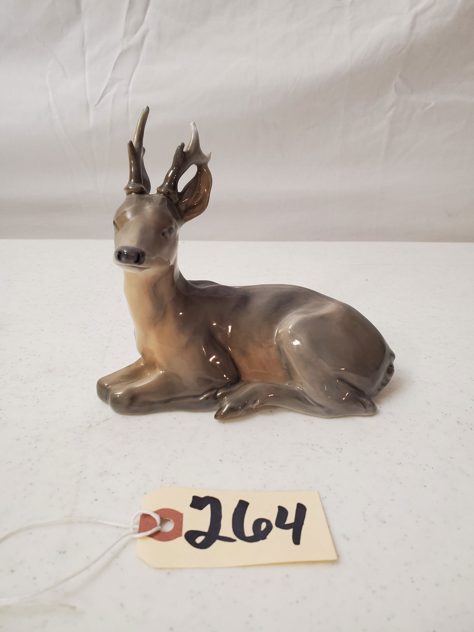 ROYAL COPENHAGEN PORCELAIN DEER FIGURINE NO. 756 (1 of 9)