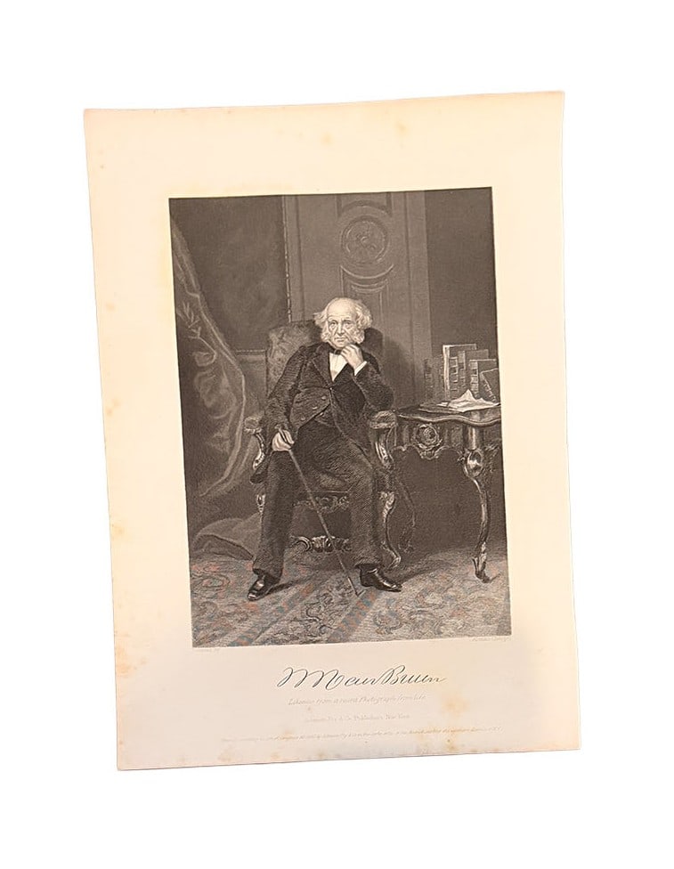 Martin Van Buren RP Autograph Book Page President: US Presidents Book Page with a replica autograph. 7X9 Page