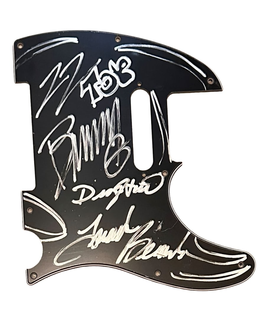 ZZ Top Autographed Telecaster Pickguard With Billy Gibbons Artwork (1 of 1)