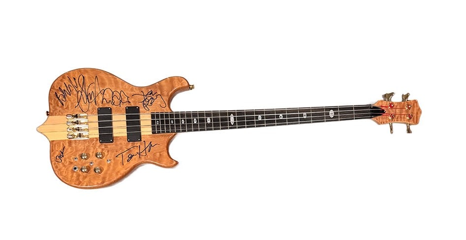 Aerosmith Autographed Bass Guitar (1 of 1)