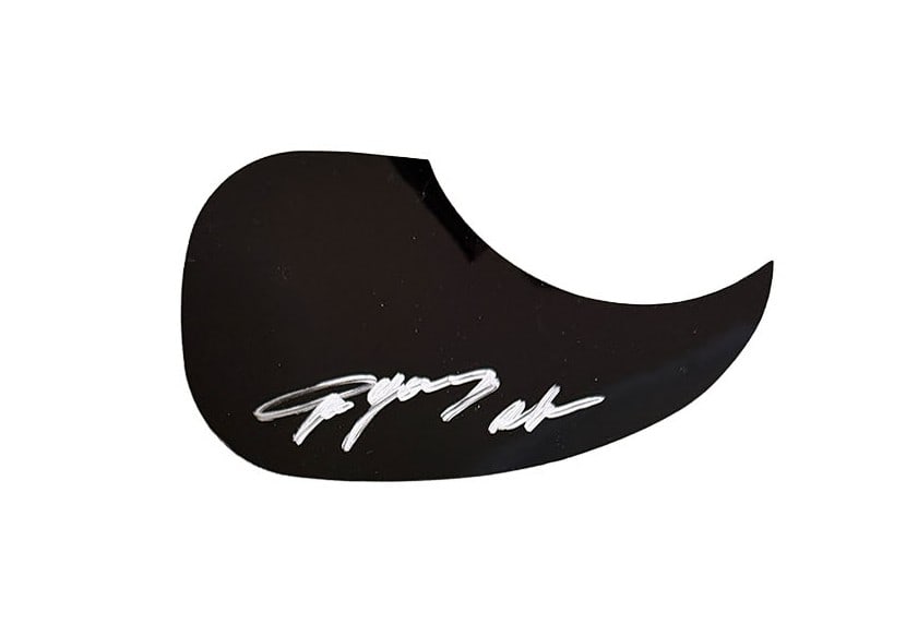 Angus Young Autographed Acoustic Pickguard AC/DC: Rock n Roll Legend Autographed Pickguard. Will fit any standard size acoustic guitar. GTP ANY AUTHENTICATION YOU CHOOSE. Authentication-FAS