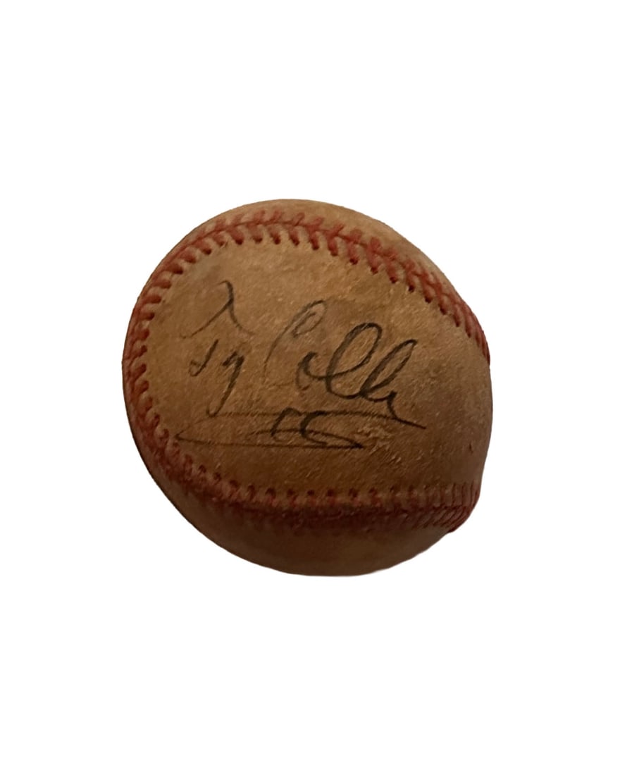 Ty Cobb Autographed Vintage Baseball (1 of 1)
