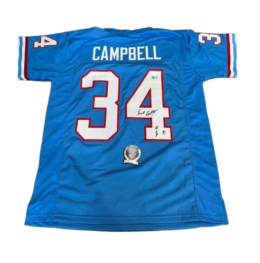 Earl Campbell Autographed Oilers Jersey BAS (1 of 1)