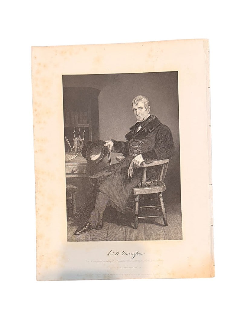 William Harrison RP Autographed Book Page (1 of 1)
