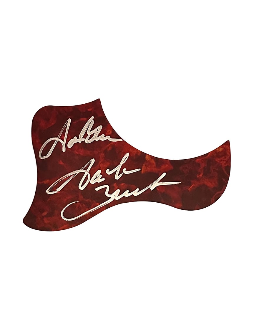 Garth Brooks Autographed Acoustic Pickguard: Country Music Legend Signed Pickguard Will fit any standard acoustic guitar. Obtained from a autograph runner from Los Angeles.