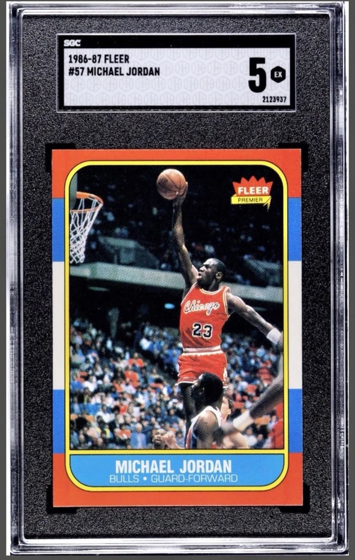 1986 Fleer Michael Jordan SGC 5 Rookie Card (1 of 1)