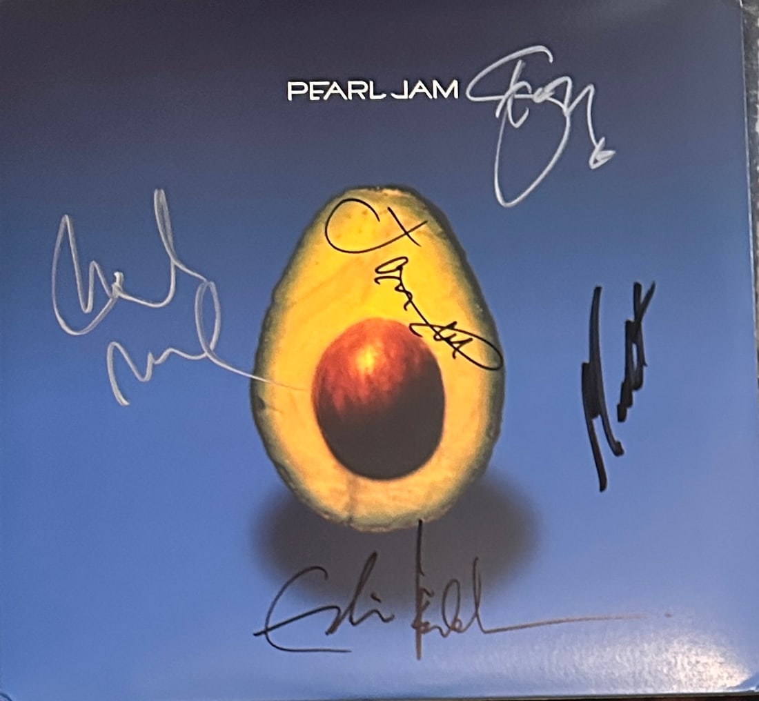 Pearl Jam Autographed Avocado Album (1 of 1)