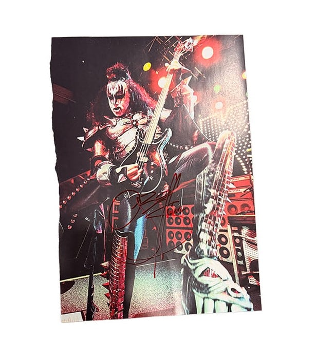 11X17 Kiss Autographed Small Poster Gene Simmons (1 of 1)