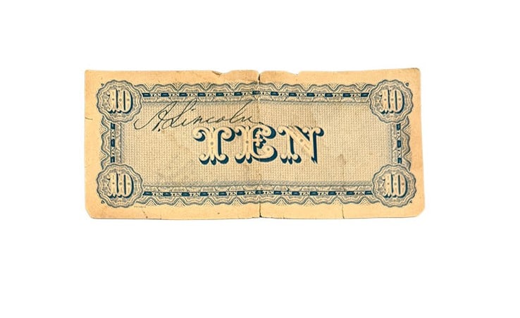 Abraham Lincoln Autographed Currency Forensic Report (1 of 1)