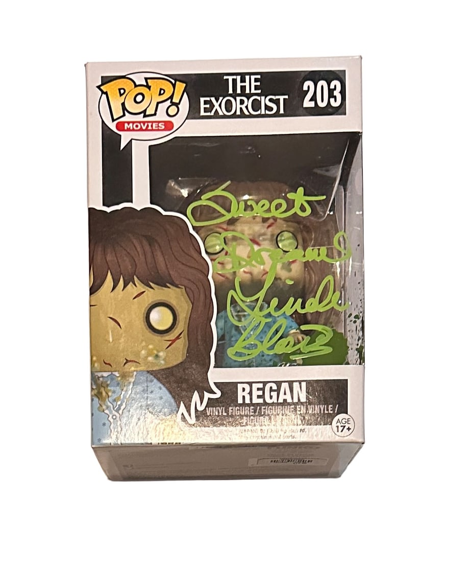 Linda Blair Autographed Funko Pop!: Linda Blair Autographed Exorcist Funko Pop with the Rare Sweet Dreams Inscription. Beckett