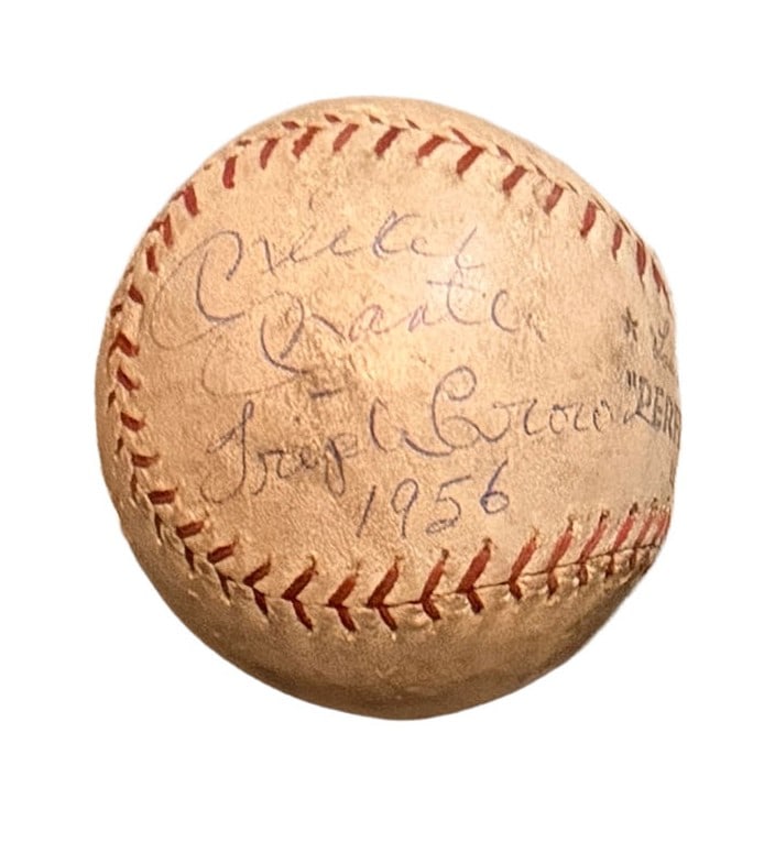 Mickey Mantle Autographed Triple Crown 1956 Baseball (1 of 1)