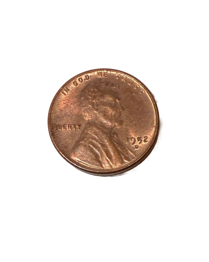 1952 Wheat Penny D MINT MARK ERROR: Rare 1952 D Mint Mark Penny. Liberty L is in the Rim.