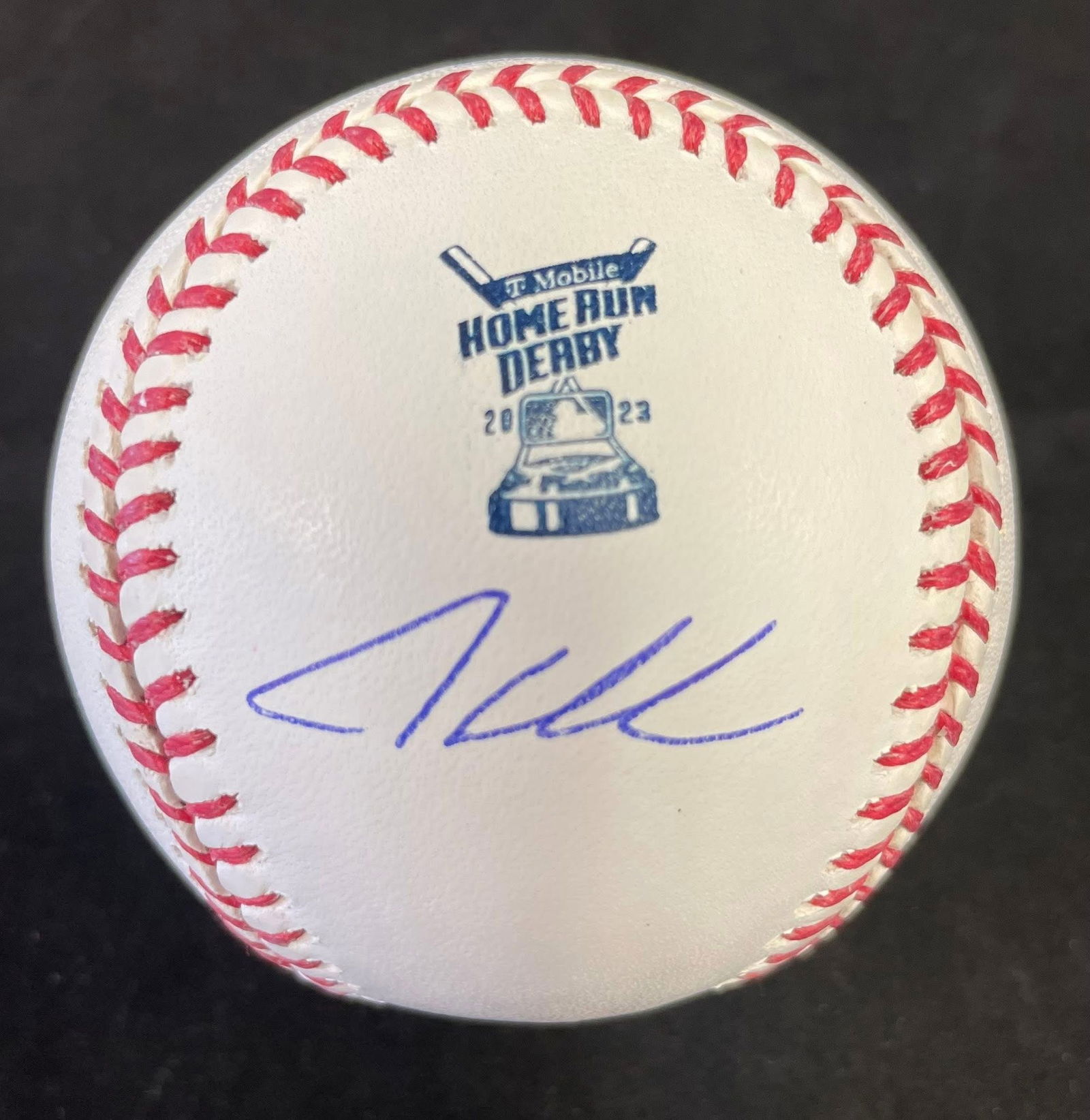 Adley Rutschman Autographed Home Run Derby Baseball: Orioles Star Catcher signed baseball.