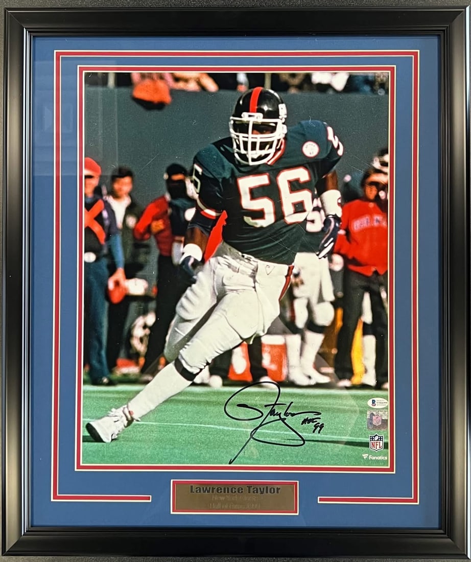 Lawrence Taylor Autographed 16x20 Photo Beckett Coa (1 of 1)