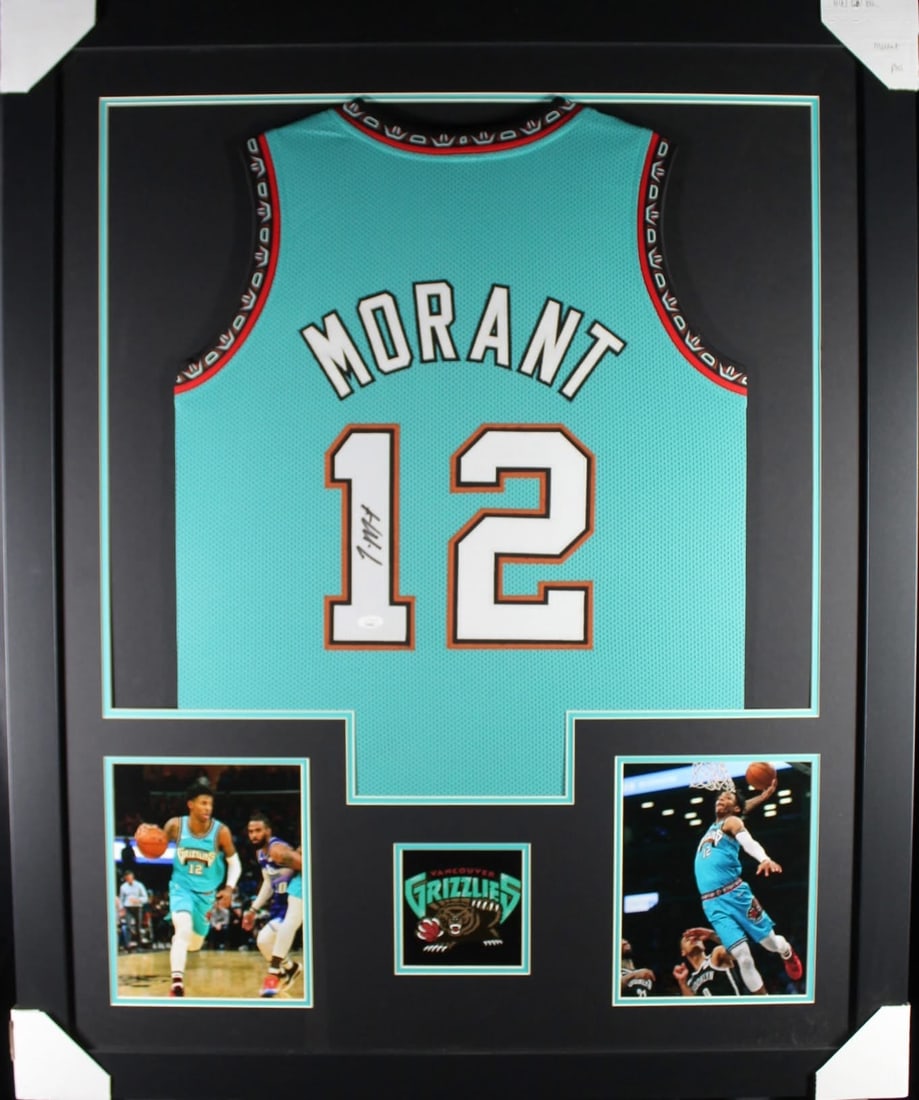 Ja Morant Autographed Framed Jersey (1 of 1)
