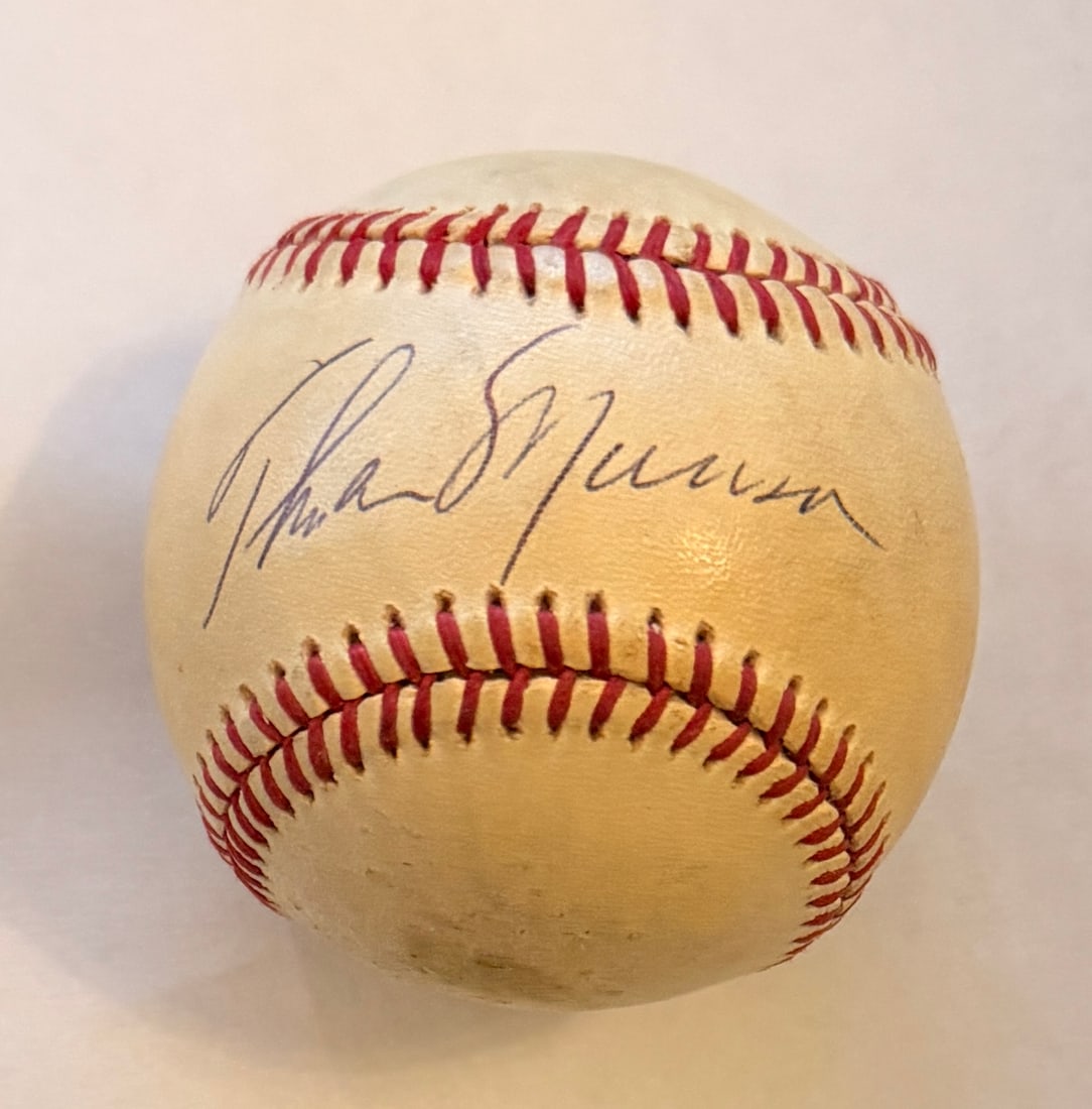 Thurman Munson Autographed Lee McPhail Baseball (1 of 2)