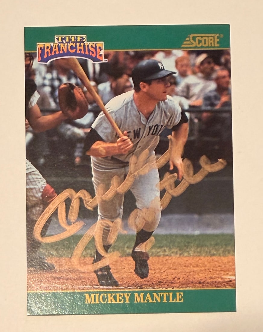 Mickey MAntle Autographed Score Card (1 of 1)