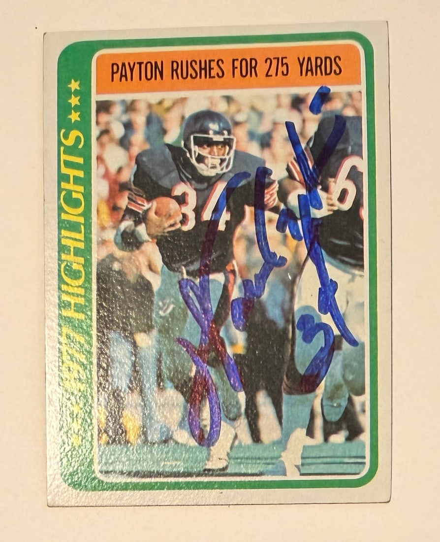 Walter Payton Autographed Card (1 of 1)