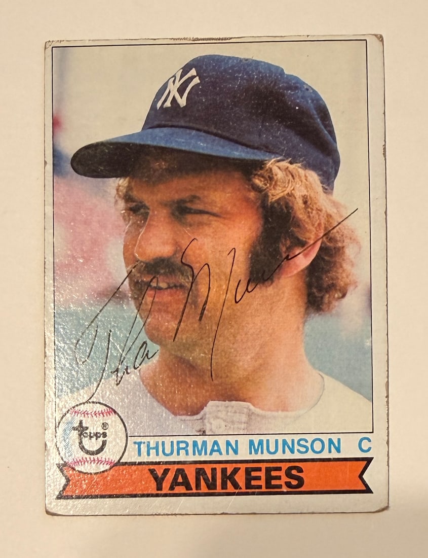 1979 Topps Thurman Munson Autographed CARD (1 of 1)