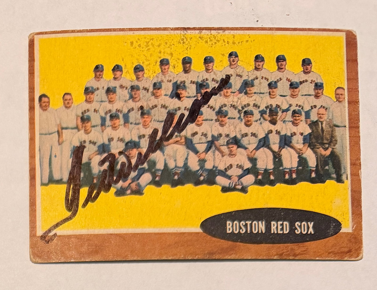 Ted Williams Red SOX Autographed CARD (1 of 1)