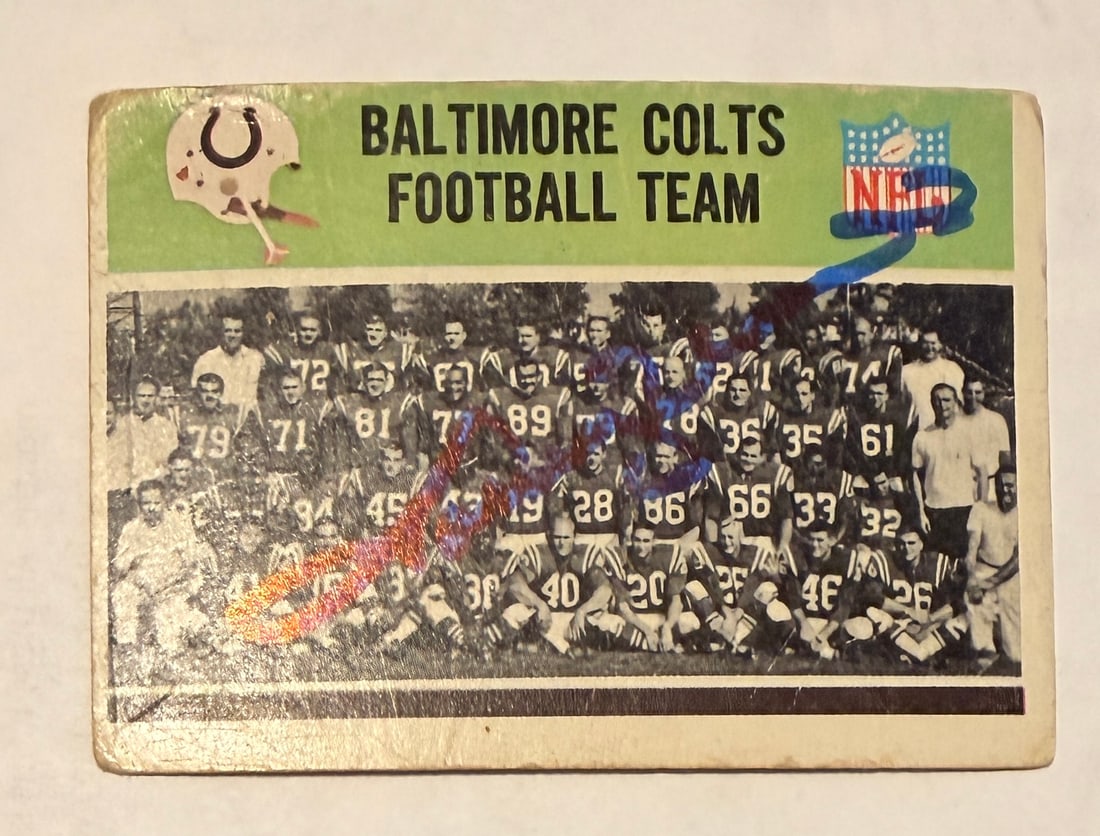 Johnny Unitas Autographed CARD (1 of 1)