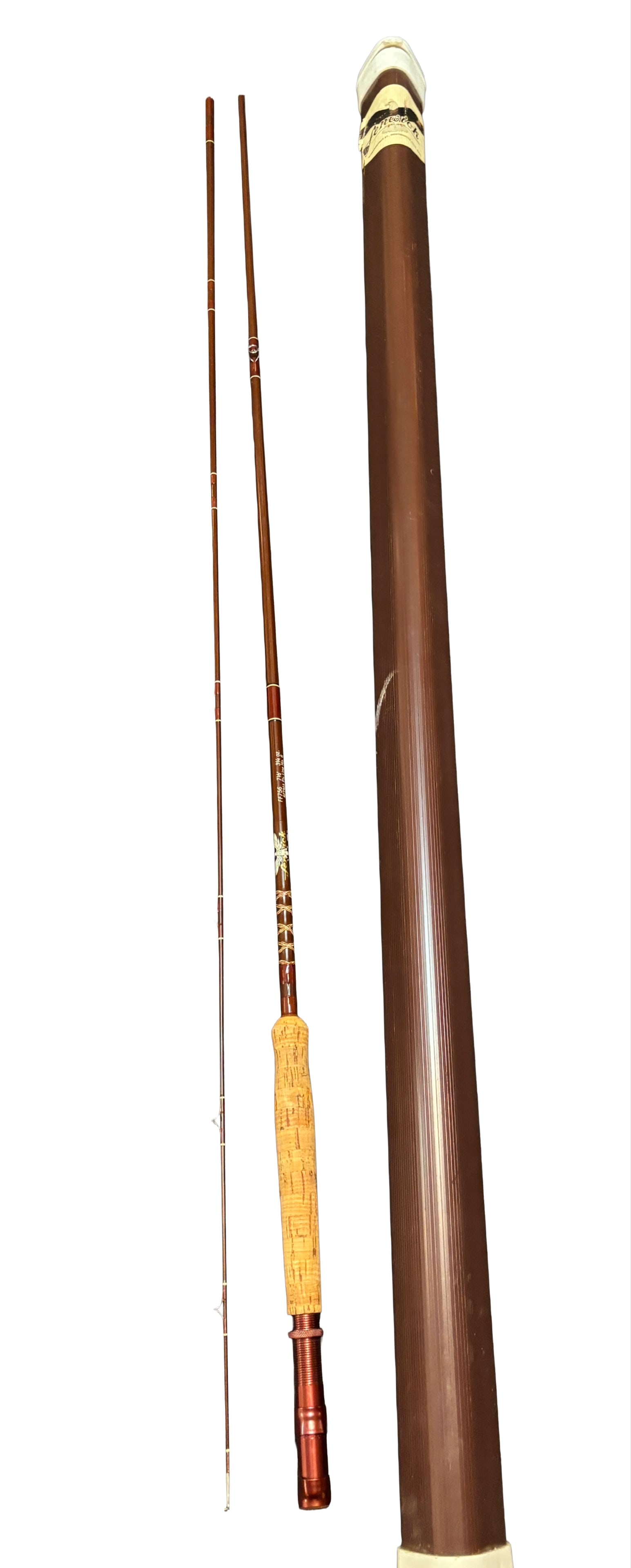 Vintage Fenwick FF756 Fiberglass Fly Fishing Rod With Case Nice (1 of 8)