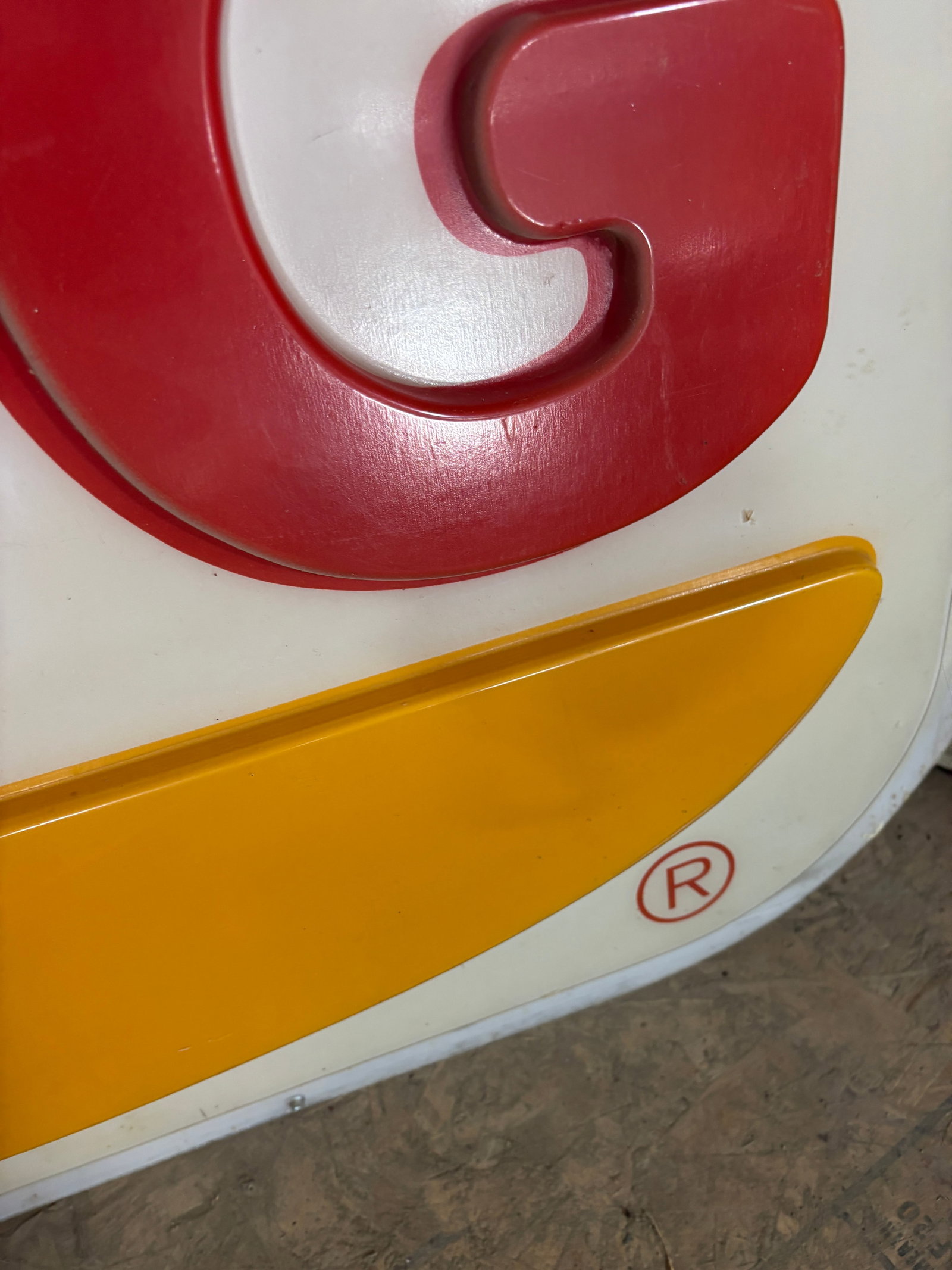 47"x47" Burger King Plastic Sign Backlit - 4