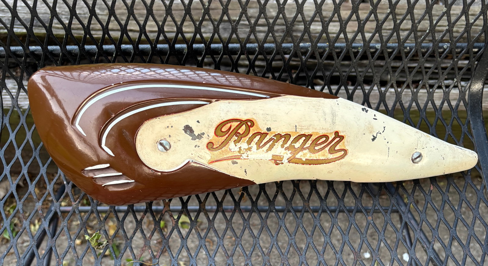 Prewar Ranger Bicycle Horn Tank - 2
