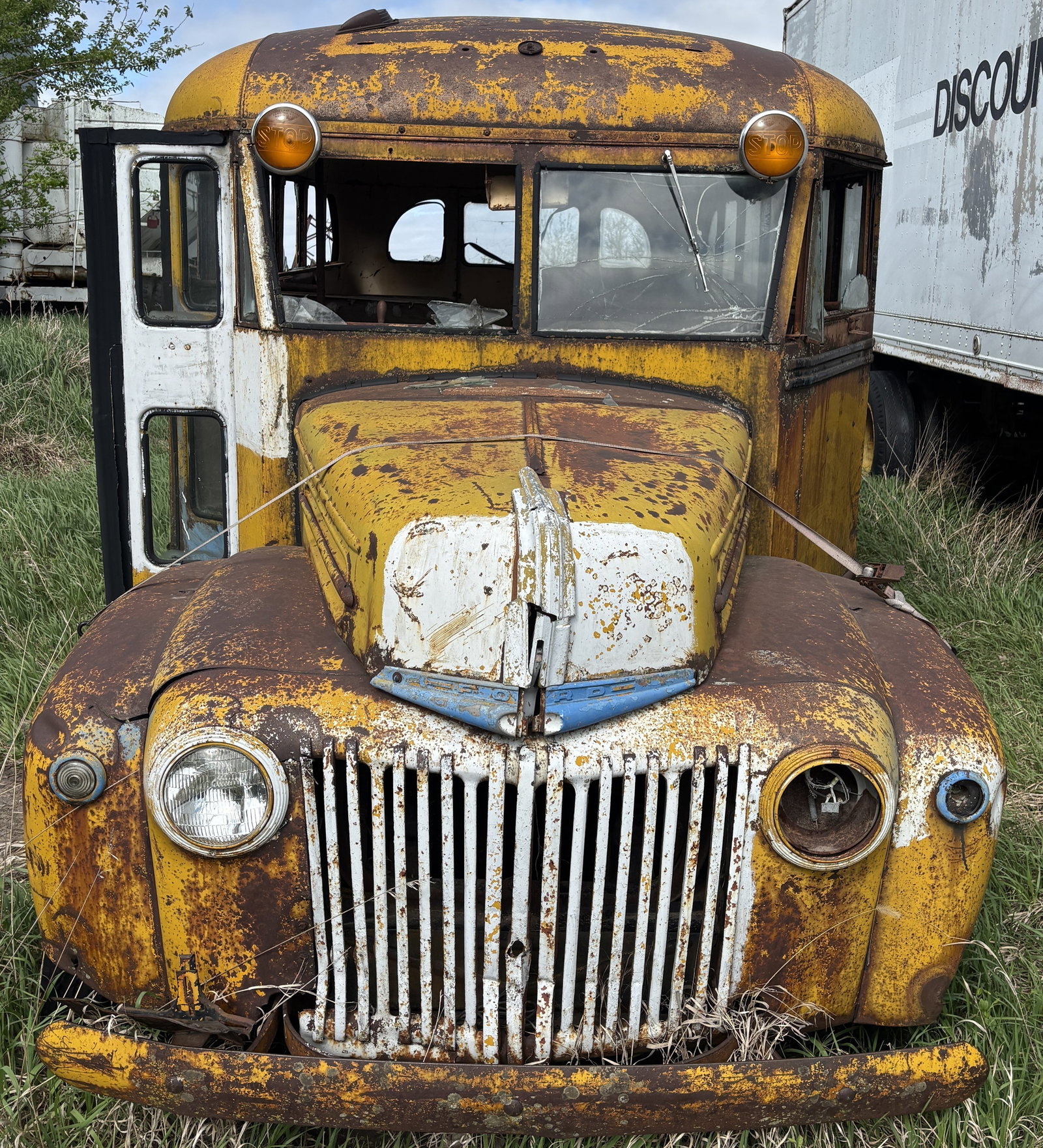 Rare 1943 Ford Bus Rat Rod Field Find - 2
