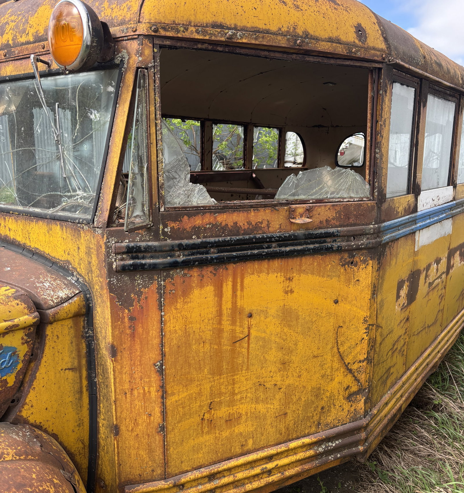 Rare 1943 Ford Bus Rat Rod Field Find - 3