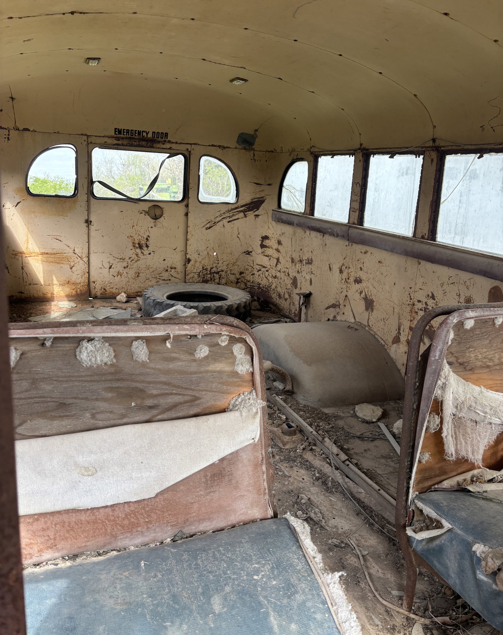 Rare 1943 Ford Bus Rat Rod Field Find - 7