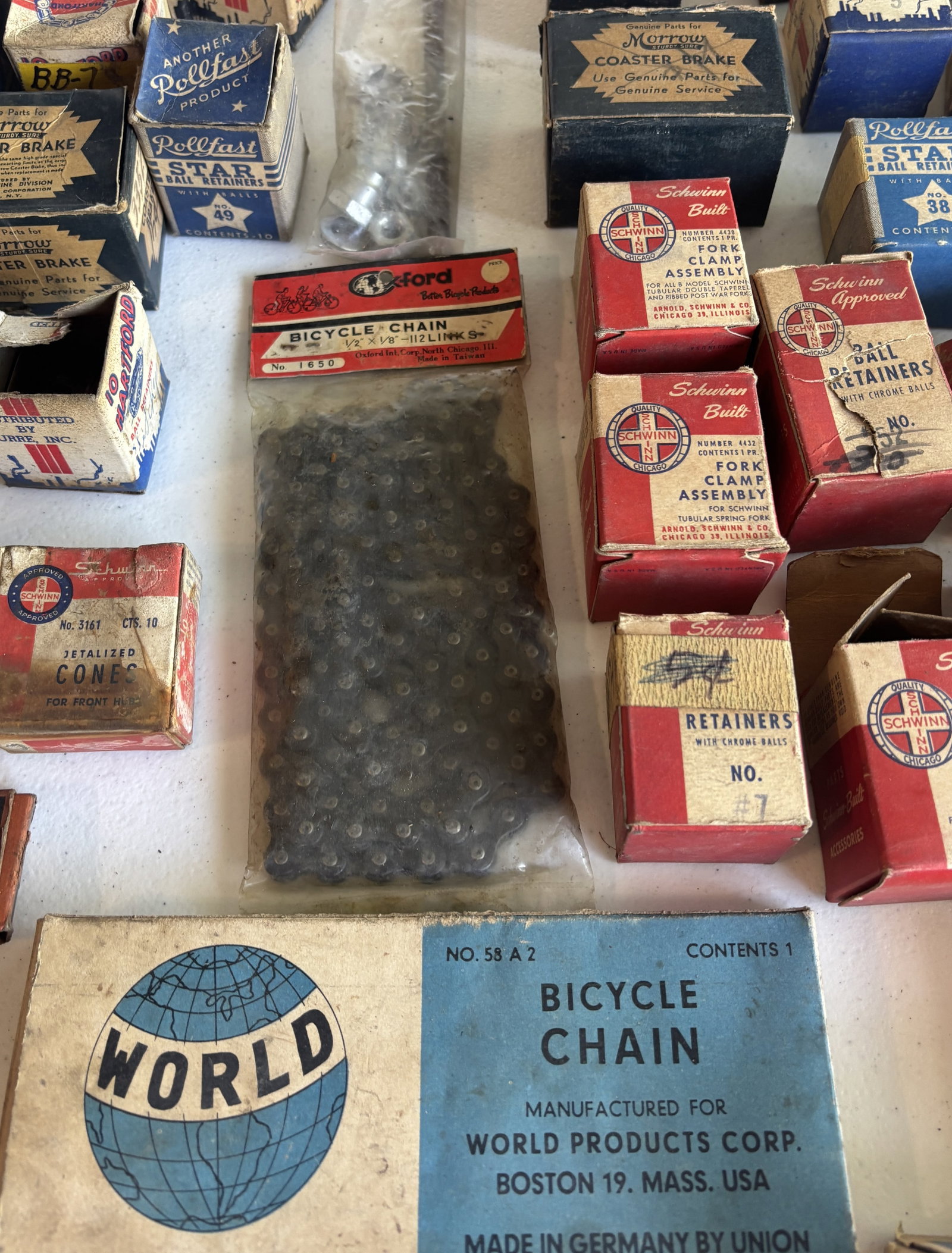 Large Lot Of Bicycle shop Boxes Parts Schwinn Ect - 4