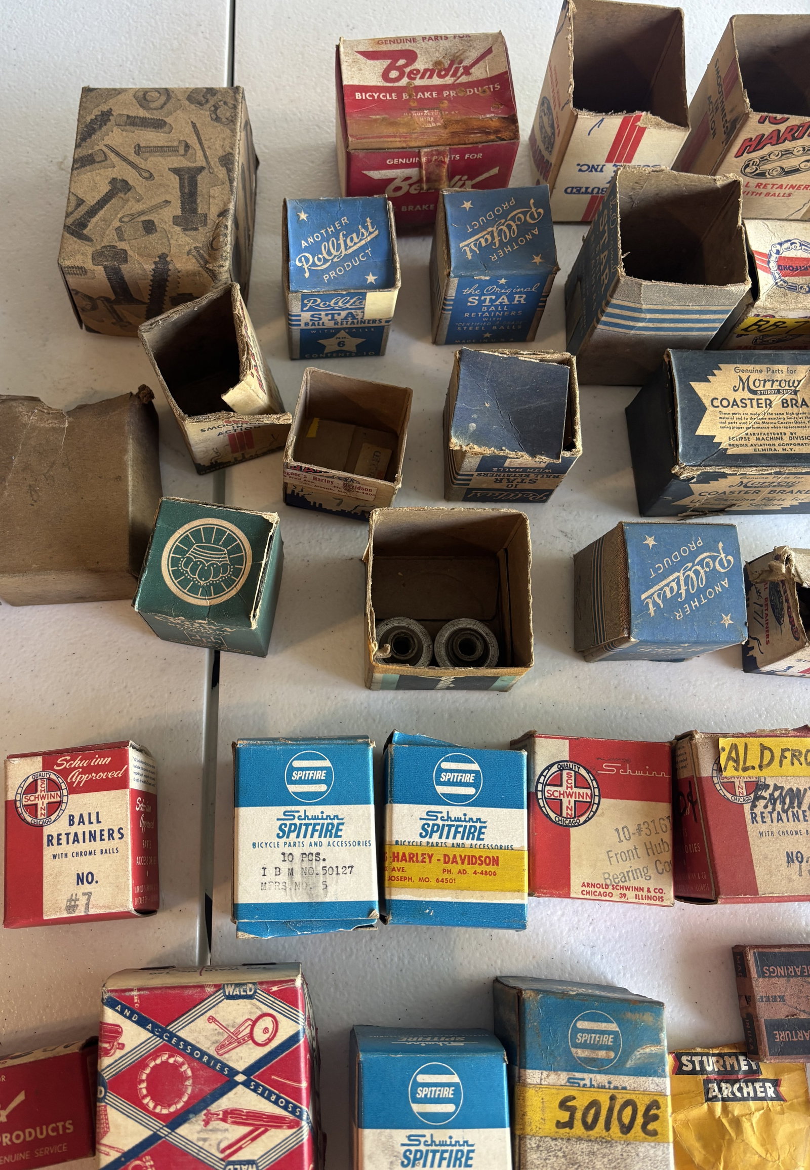 Large Lot Of Bicycle shop Boxes Parts Schwinn Ect - 6