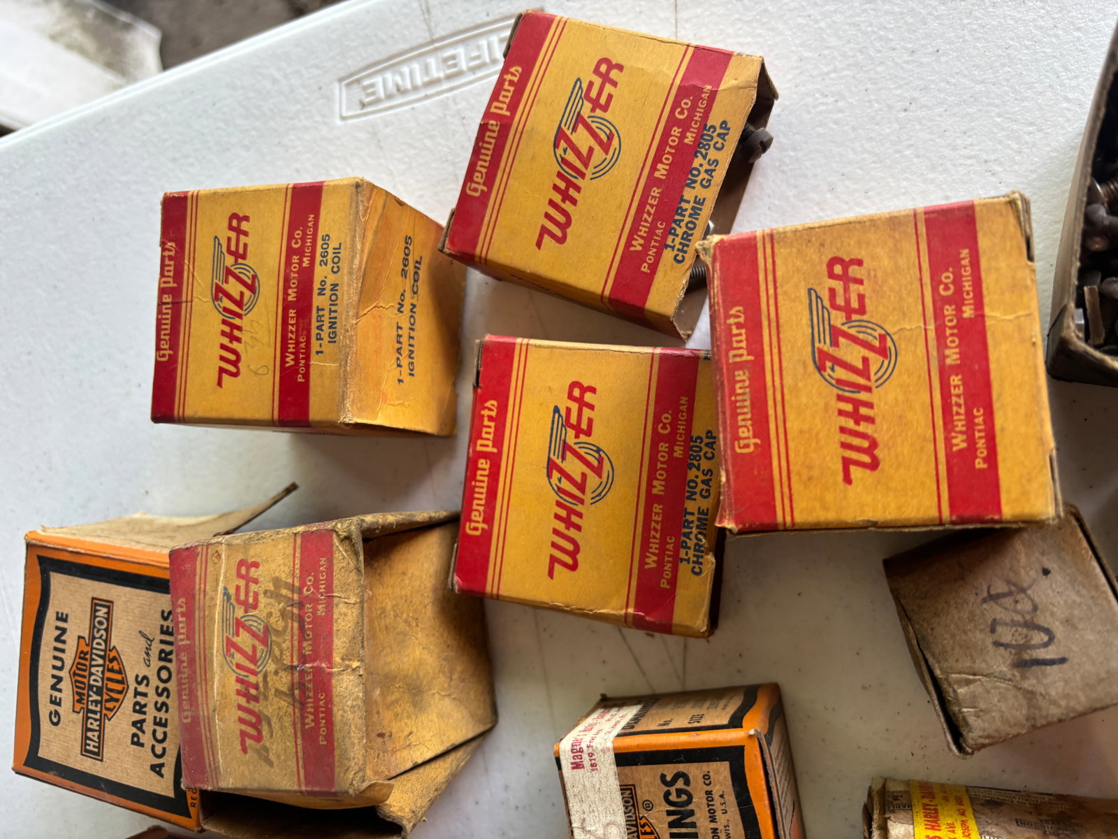 Lot of Harley Davidson Wizzer Dorman Boxes parts - 3
