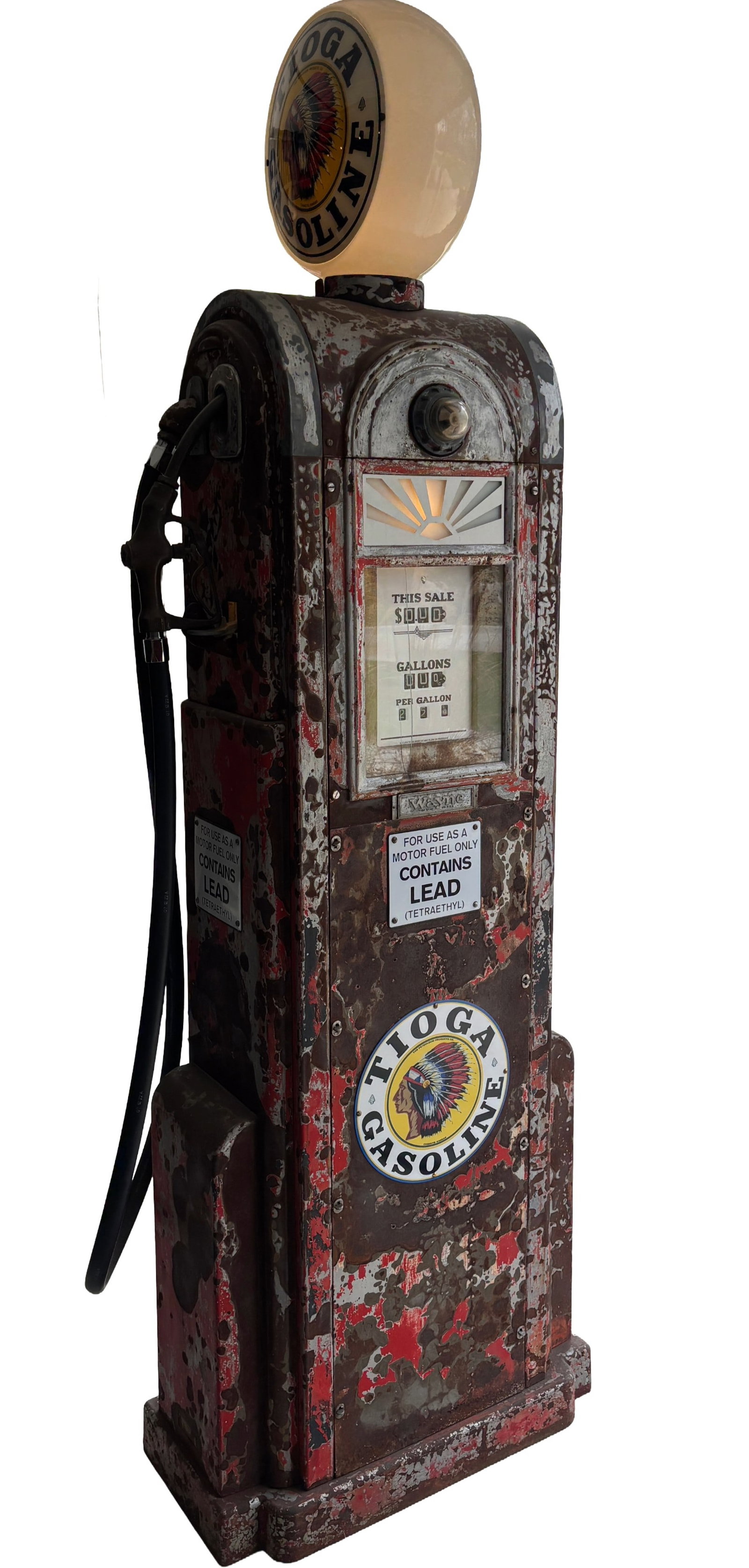 Art Deco 1940s Wayne 60 Tioga Gasoline Pump (1 of 7)