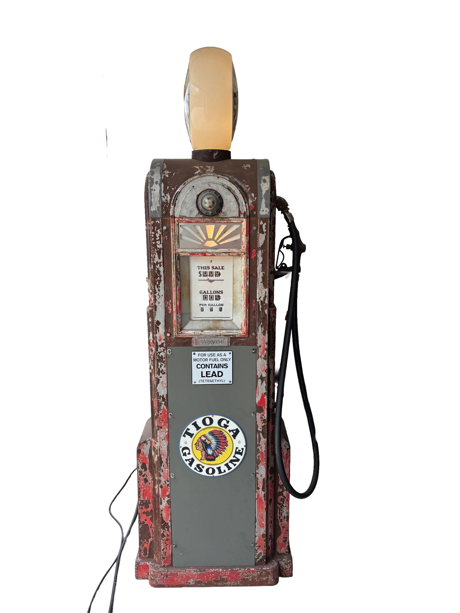 Art Deco 1940s Wayne 60 Tioga Gasoline Pump - 2