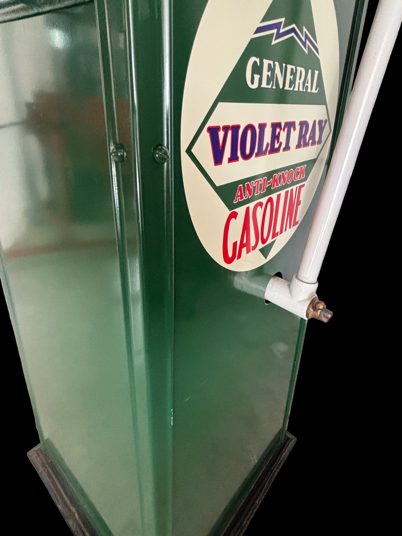 1923 Hayes 12x27 General Gasoline Visible Gas Pump - 6
