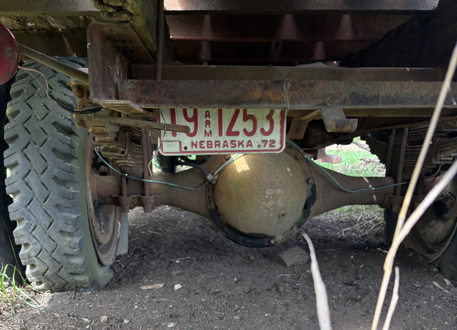 1950 Ford F-5 Straight Flatbed Truck Field Find - 5