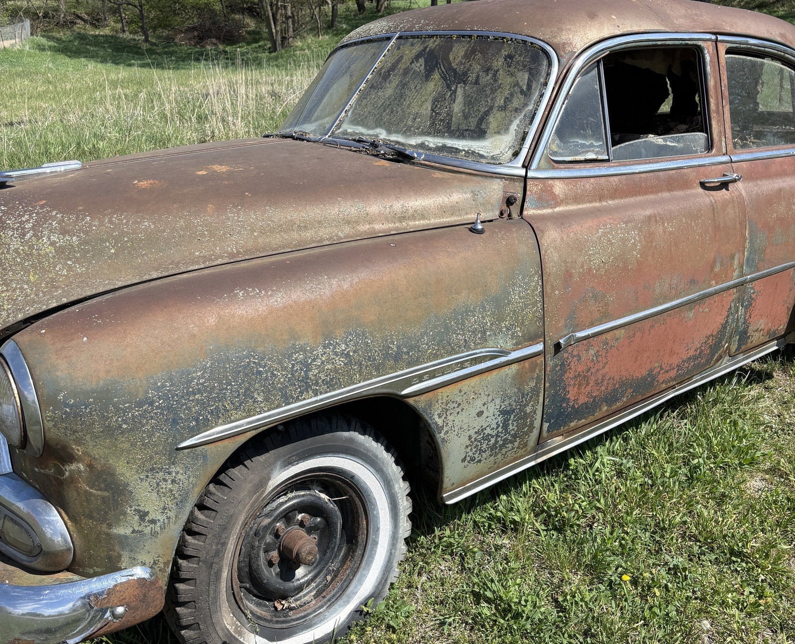 1951 4 door Chevrolet Chevy Styleline Deluxe Sedan Barn Find - 6
