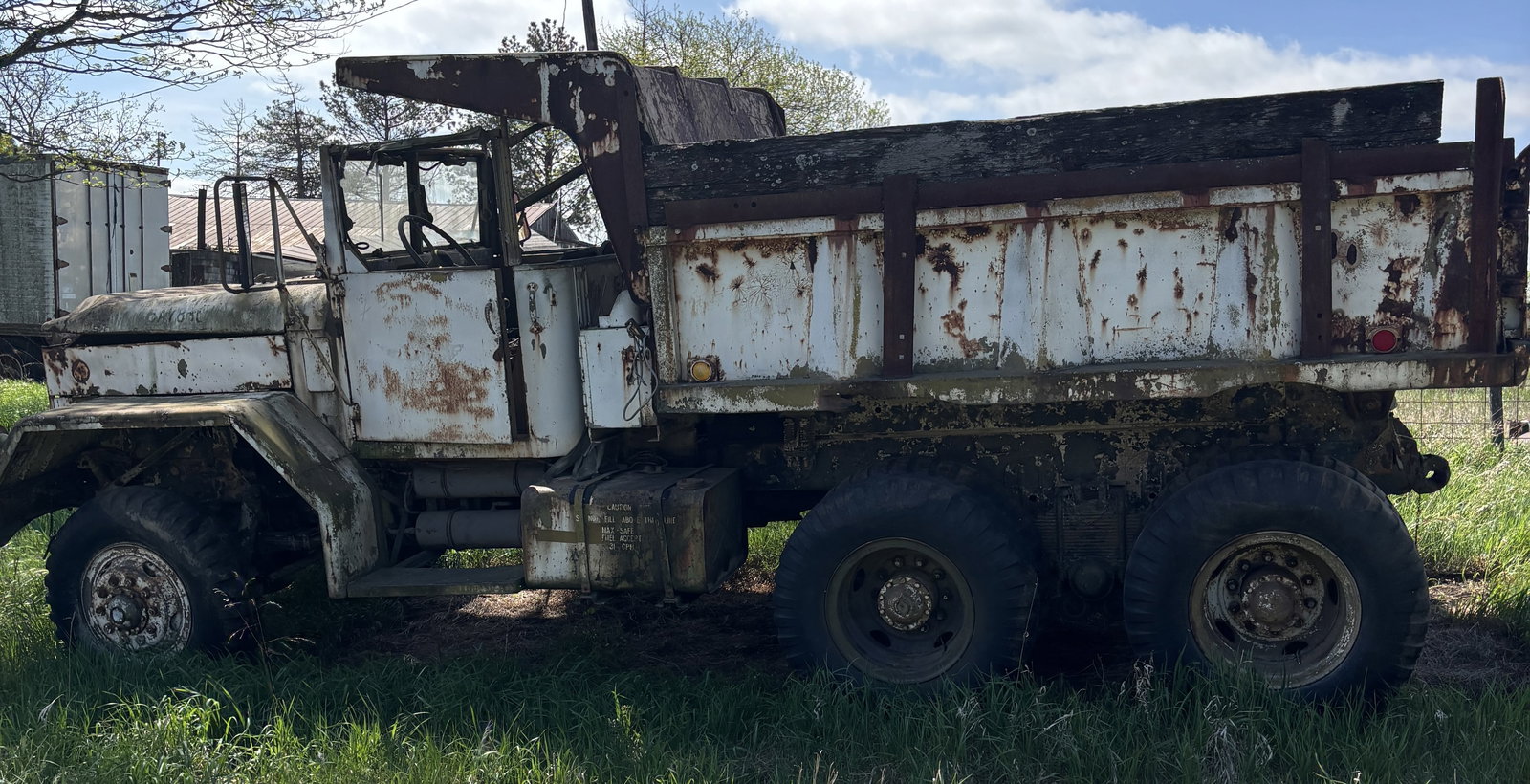 1950s Military Mack M51 5 ton Dump Truck: Military Mack M51 5-ton 6x6 Dump Truck. 10ft hydraulic bed . 602 Continental Gas engine. engine is not stuck. He hasn't used it in about 20 years. Pick up in Du Boise Nebraska . I have a walk around v