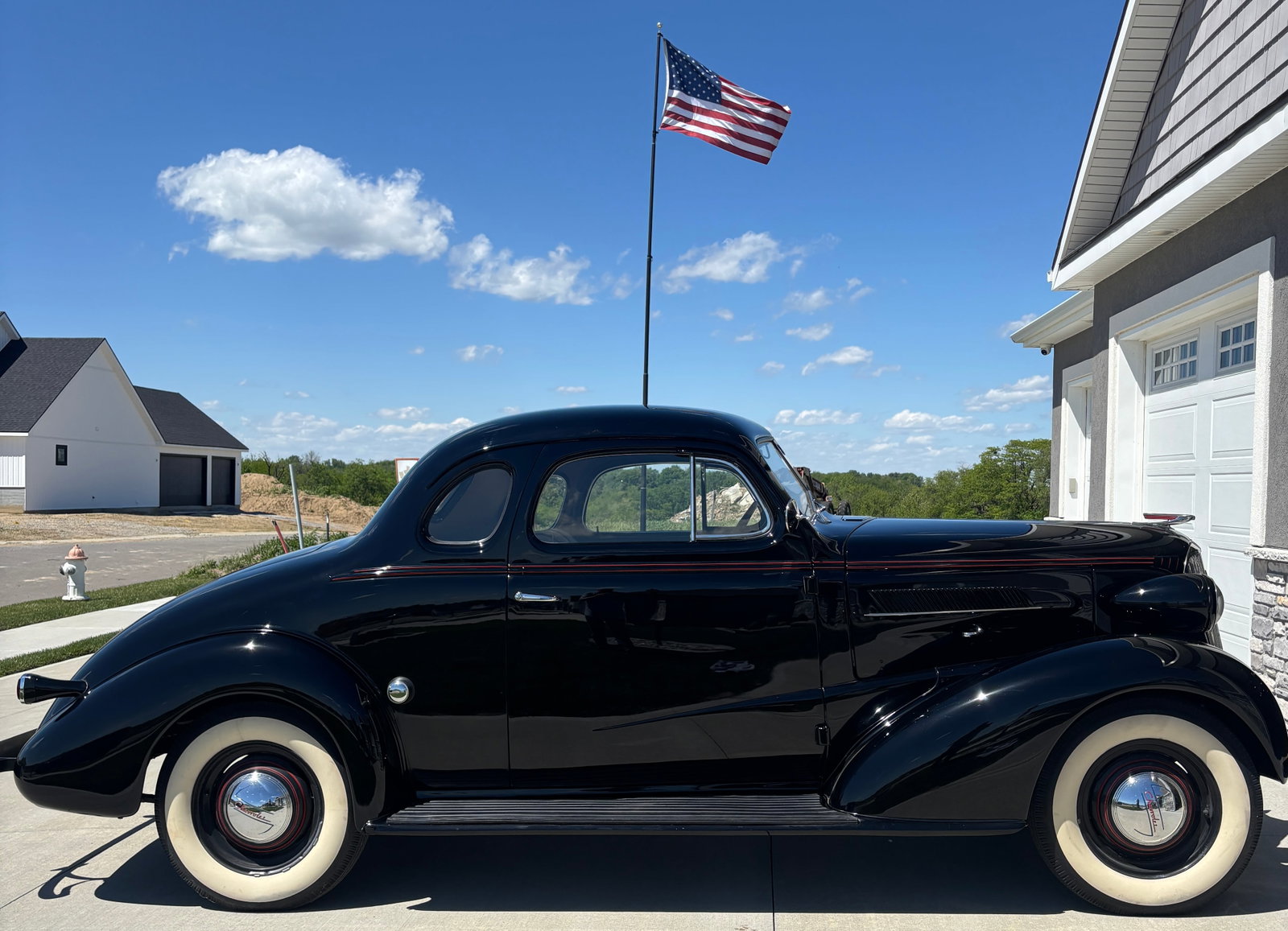 1937 Chevrolet Chevy Business Master Coupe NICE!: 1937 Chevrolet Business Coupe. Odometer reads 37,800. Engine a 216 6 Cylinder, 3 speed manual transmission. New Paint, 12 volt electronic ignition. low pressure electric fuel pump. all new glass, all