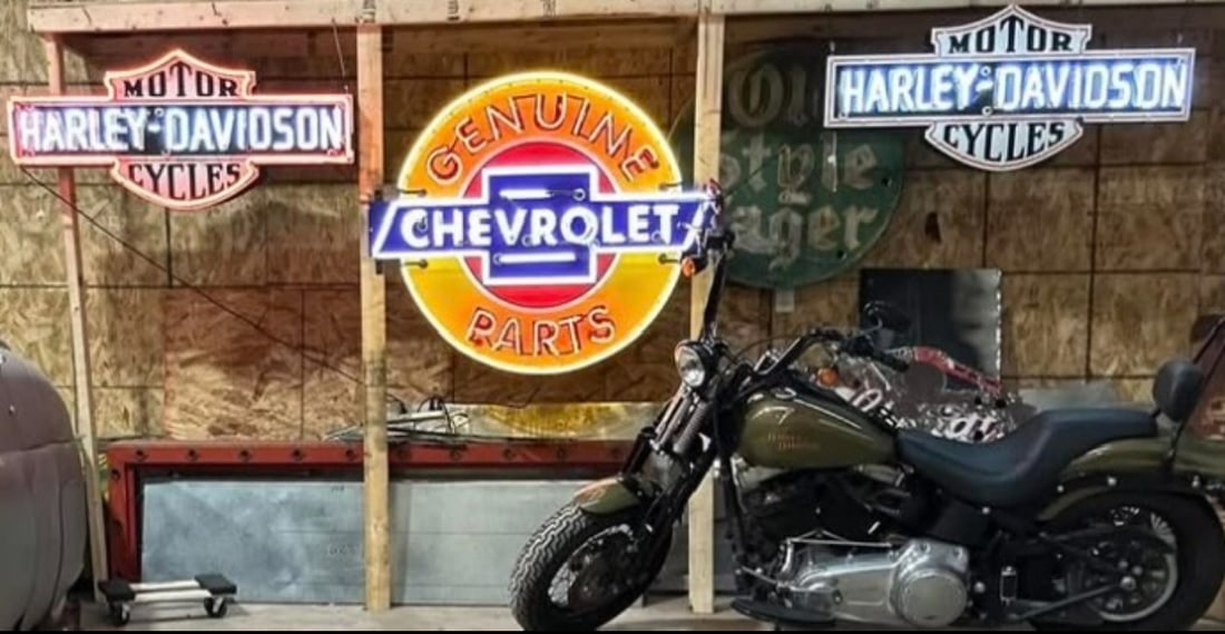 Large New Chevrolet Genuine Parts Neon Sign - 5