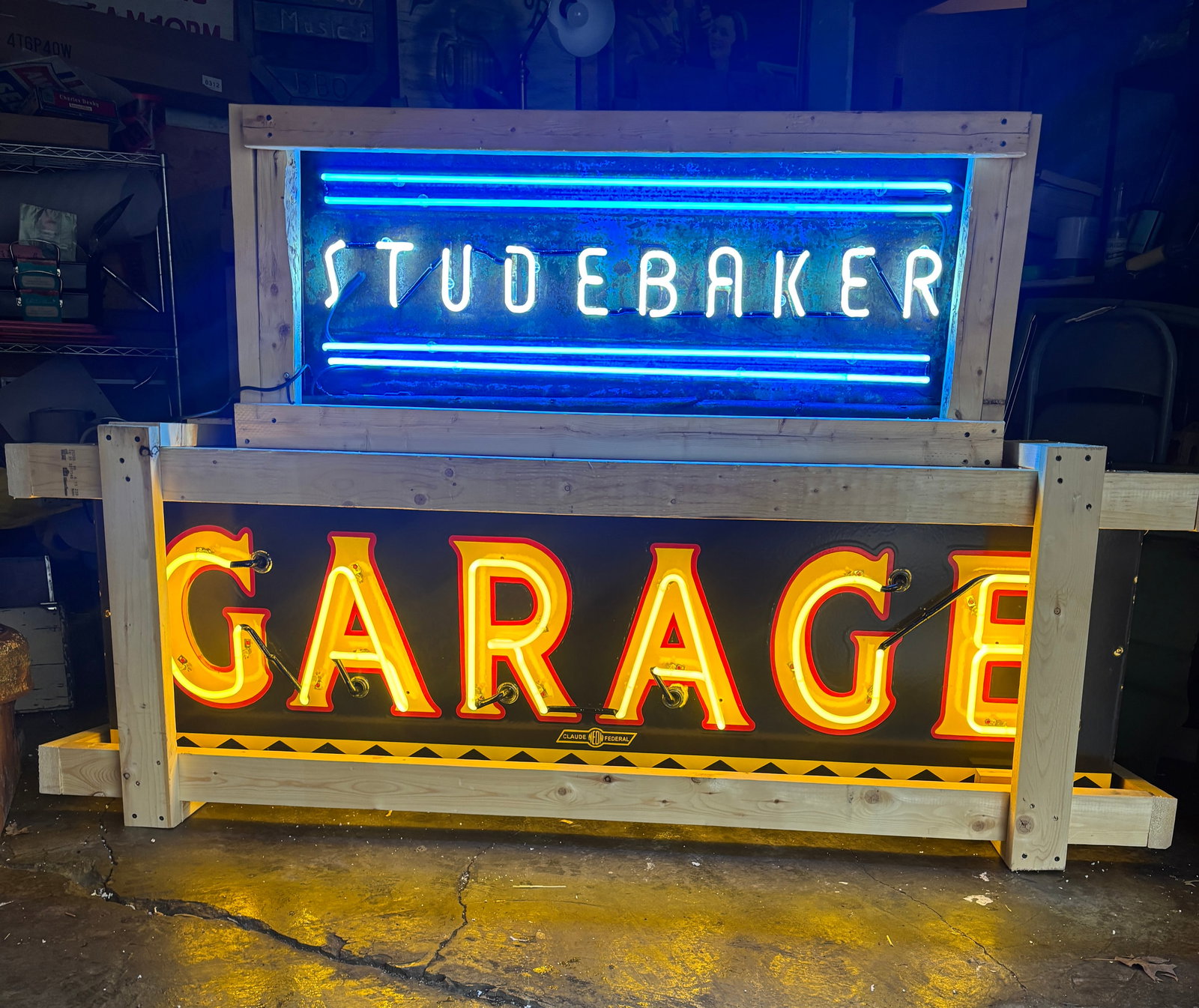 Large 6' Garage Porcelain Neon Sign - 3