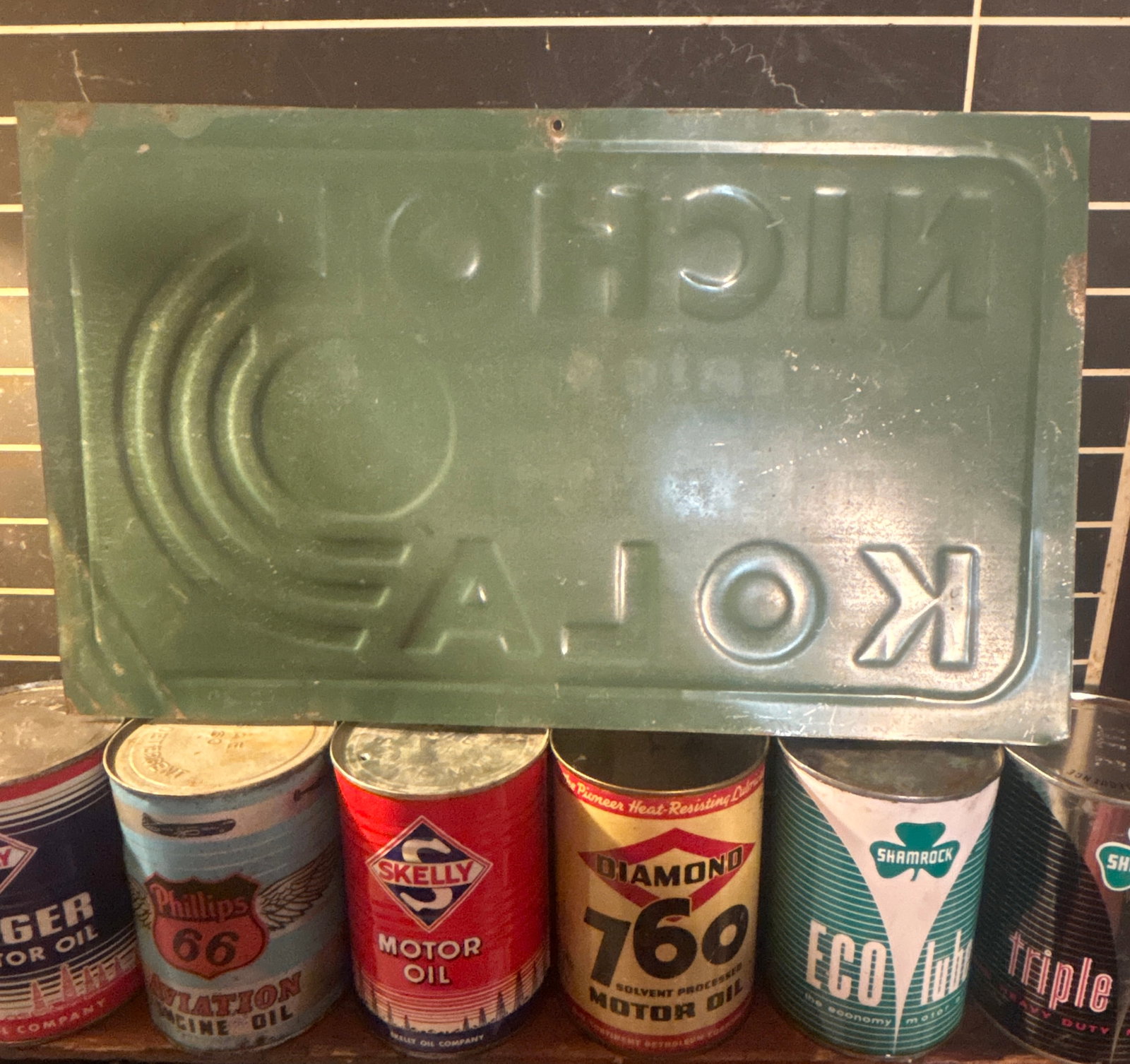 Nichol Kola Embossed Tin Tacker Sign - 4