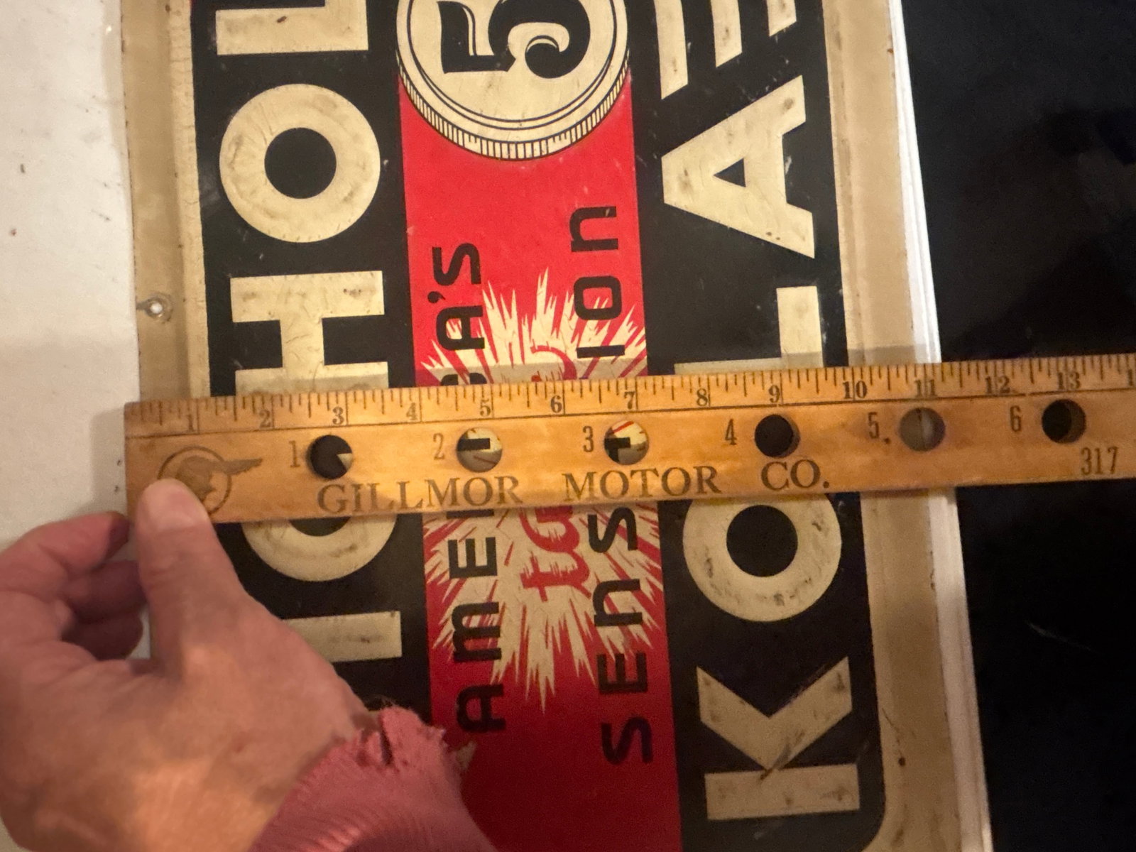 Nichol Kola Embossed Tin Tacker Sign - 6