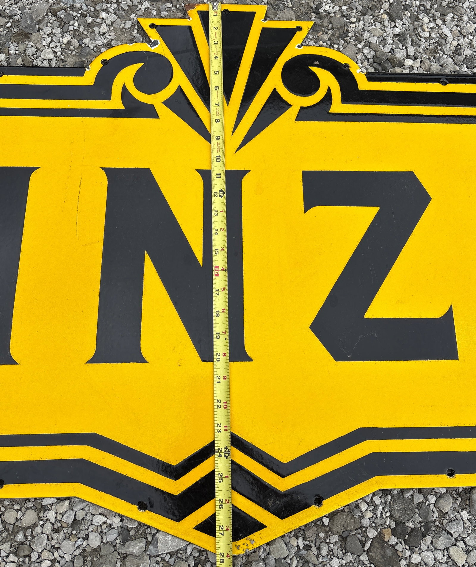 Large 72” Porcelain SSP Pennzoil Sign - 7