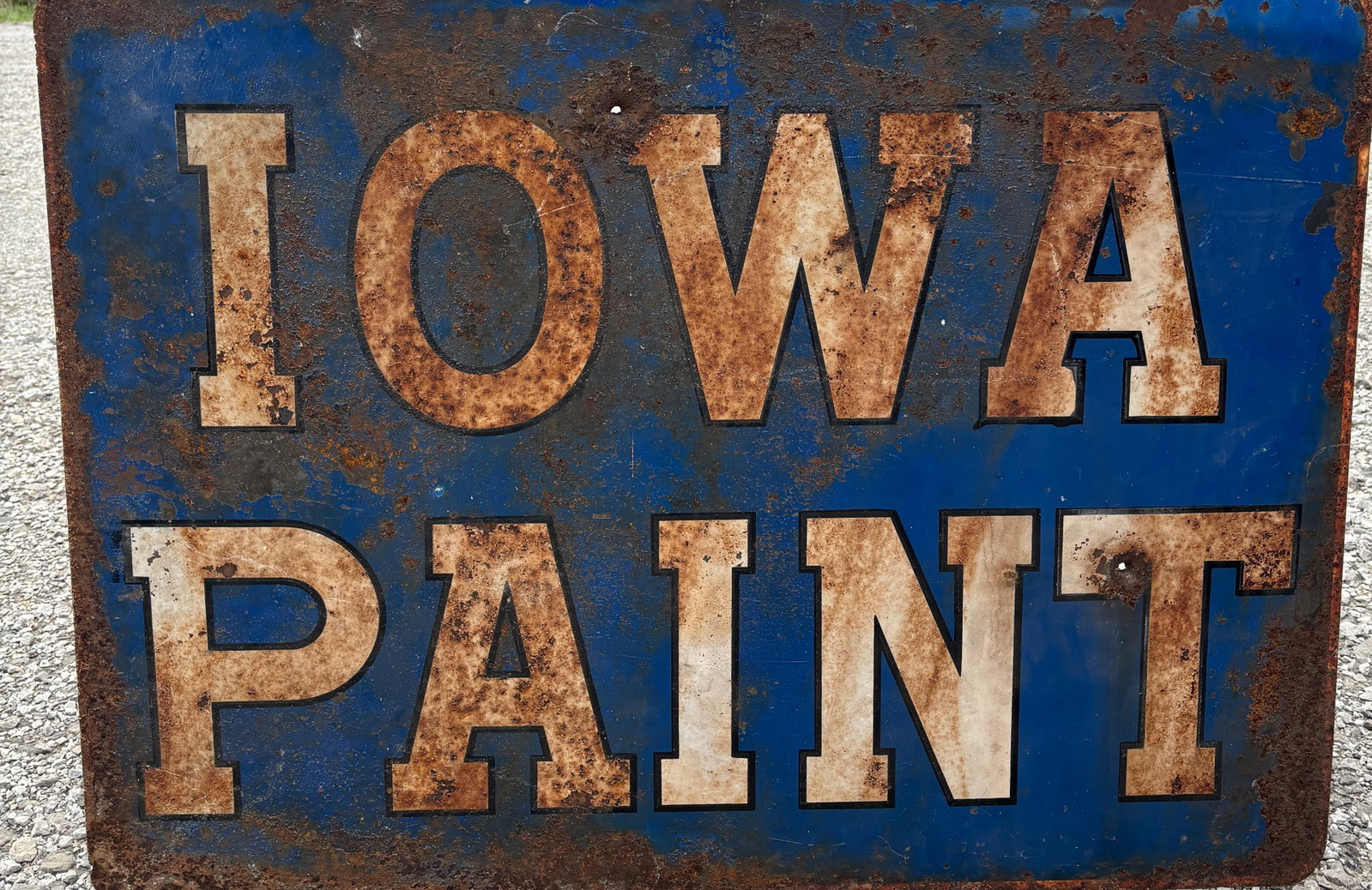 Iowa Paints 2 sided Painted Metal Sign - 2