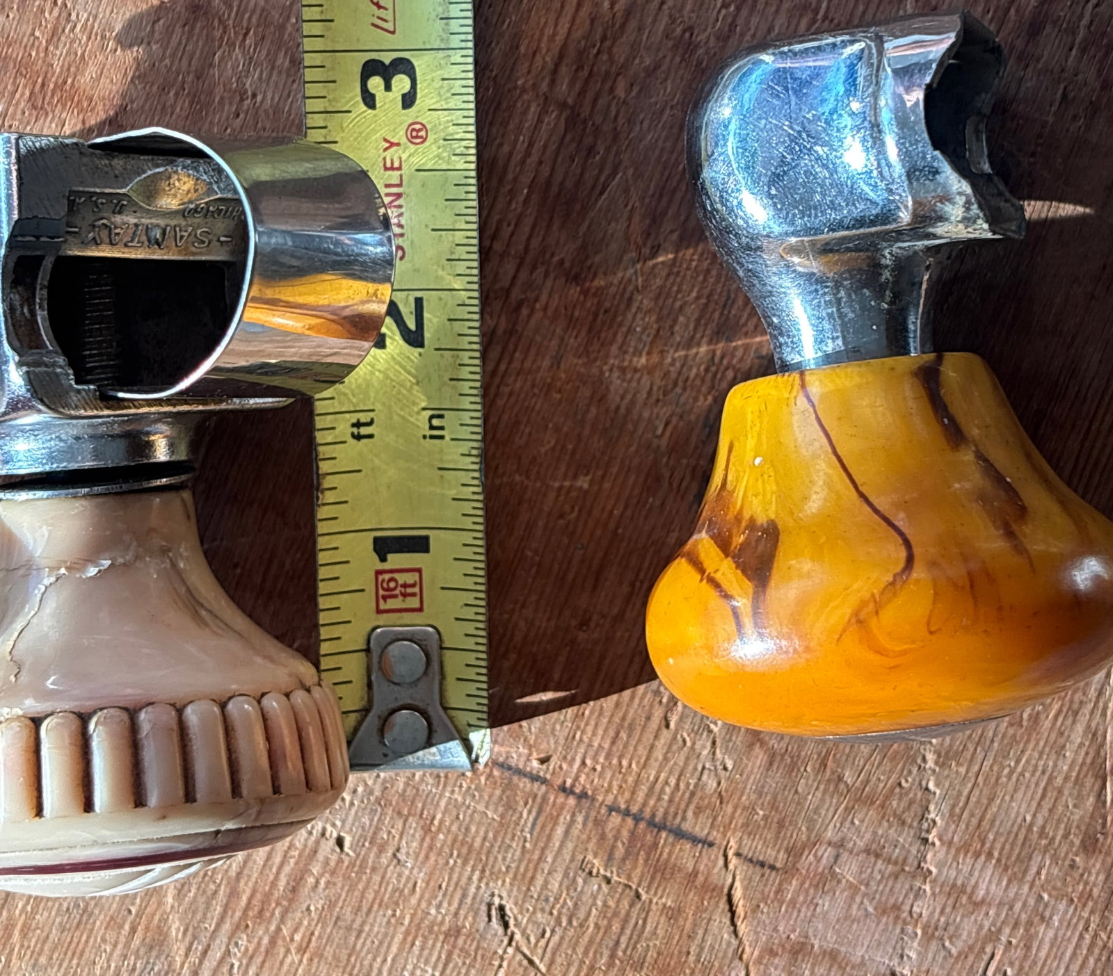 Lot of 3 Antique Bakelite Spinner Knobs - 11