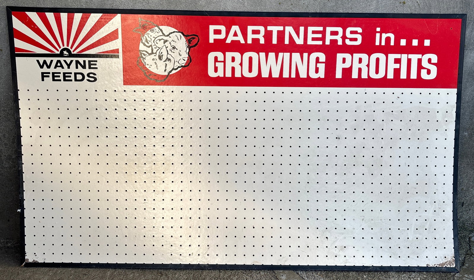 Wayne Feeds Cow Store display Pegboard Sign (1 of 5)