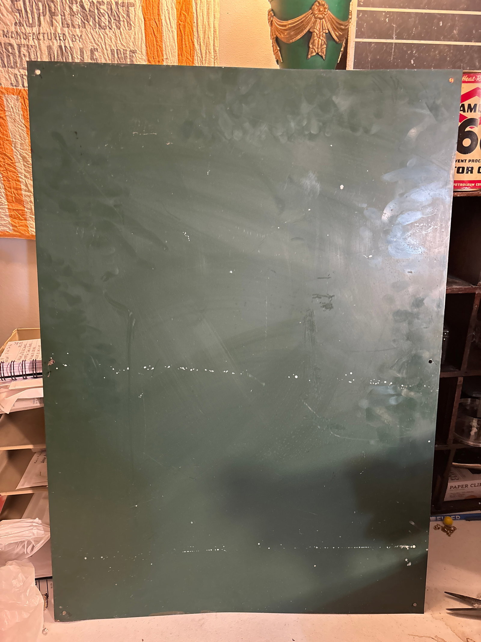 Vintage COOP Fertilizer Metal Store Price Board KC Mo. - 6